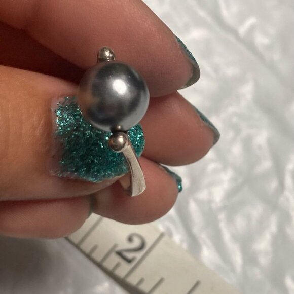 Sterling Silver 925 Freshwater Pearl Ring - Picture 6 of 8